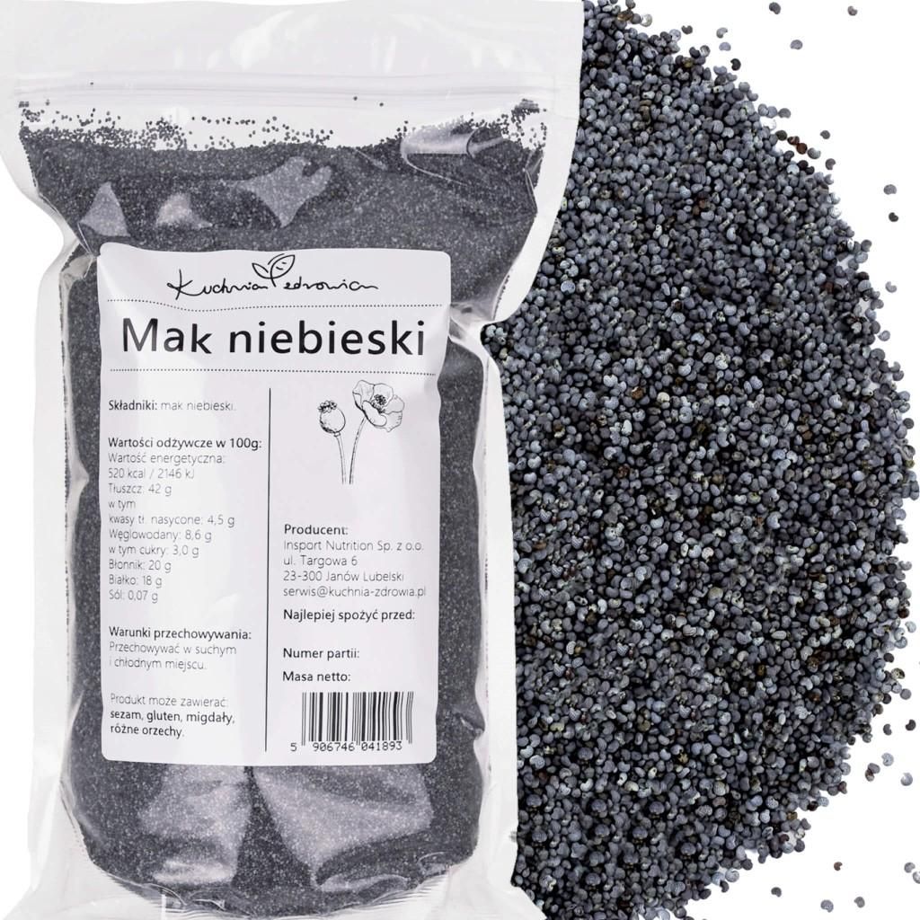Blauer Mohn 1 kg Mohnsamen für Kuchen Gebäck Backen Dessert Produktbild 