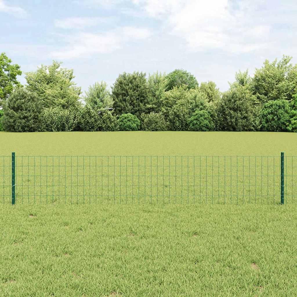 Zaun mit Pfosten Grün