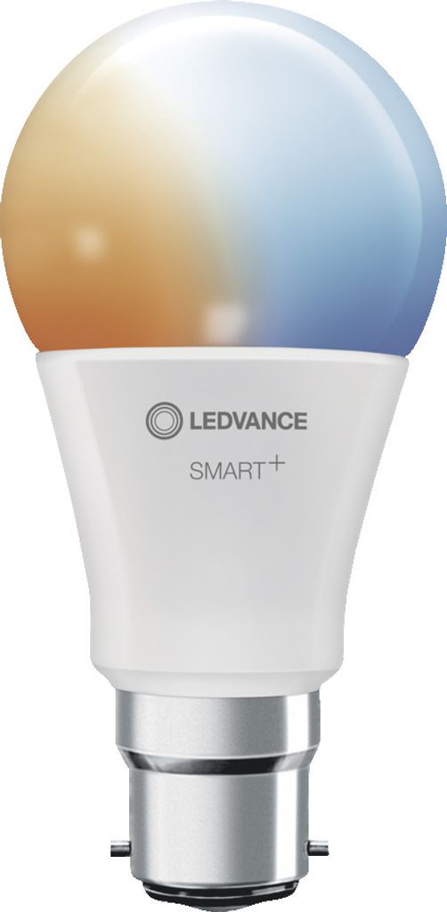 LEDVANCE Smarte LED-Lampe mit WiFi Technologie, Sockel B22d, Dimmbar, Lichtfarbe änderbar (2700-6500K), ersetzt Glühlampen mit 60 W, SMART+ WiFi ...