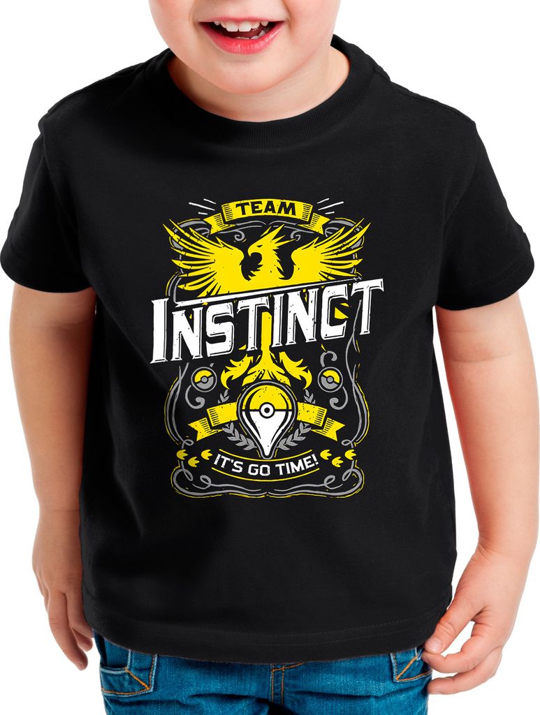 BaumwolleCloud Let's Go Instinct Kinder T-Shirt monster game online