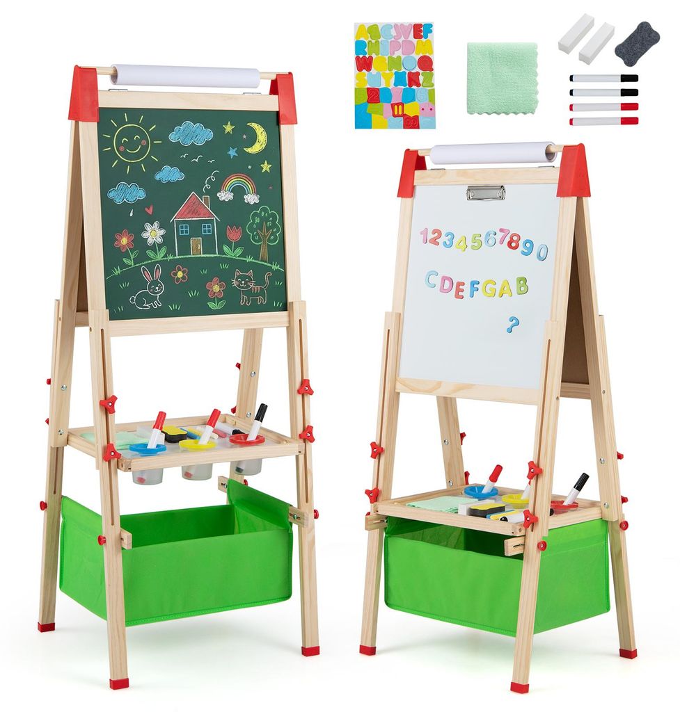 COSTWAY, cavalletto 3 in 1 per bambini, regolabile in Immagine del prodotto 