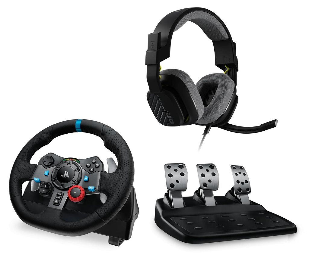 Bundle G29 Driving Force Racing Wheel + Logitech Astro A10 Playstation