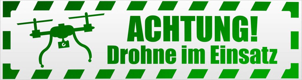 Kiwistar Achtung Heck schwenkt gestreift Magnetschild Schild magnetisch - 45cm Grün - reflektierend - Magnetfolie für Auto PKW Kfz