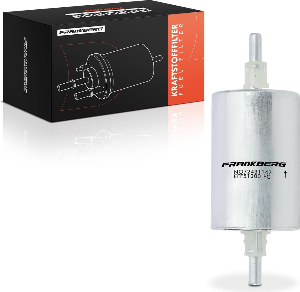 Frankberg 1x Kraftstofffilter für VW Golf Polo Audi A2 A3 Opel Astra G Seat Skoda Saab Fiat