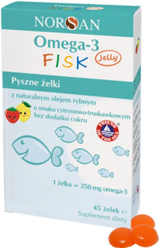 NORSAN Omega-3 FISK Jelly – smaczne żelki dla dzieci o Zdjęcie produktu 
