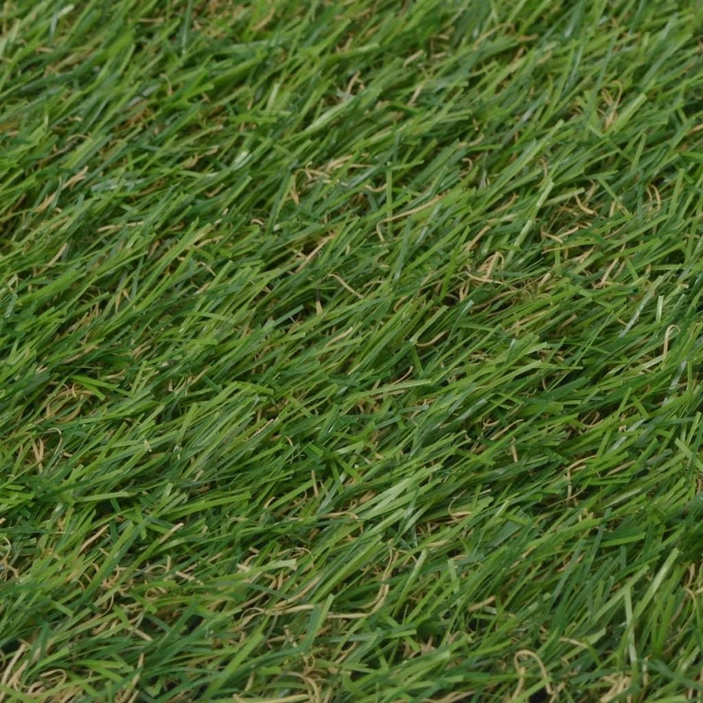 vidaXL Kunstrasen 1x15 m/20 mm Grün