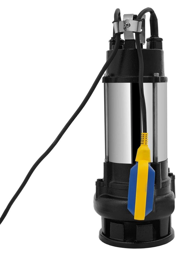 Schmutzwasser-Tauchpumpe - Abwasserpumpe - 0,55 kW 0,75 PS - Edelstahl - Automatischer Schwimmerschalter - 50 mm (5,08 cm) Auslass - 15 m Förderh...