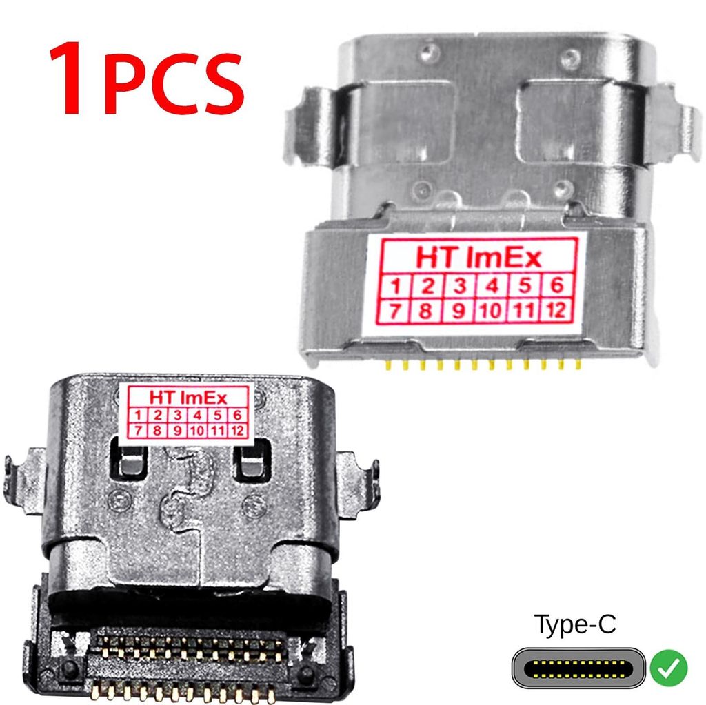 USB-C DC Jack Power Socket Charging Port Connector for Lenovo IdeaPad 5 Pro-16ACH6 (82L5), Pro-14ITL6 (82L3)