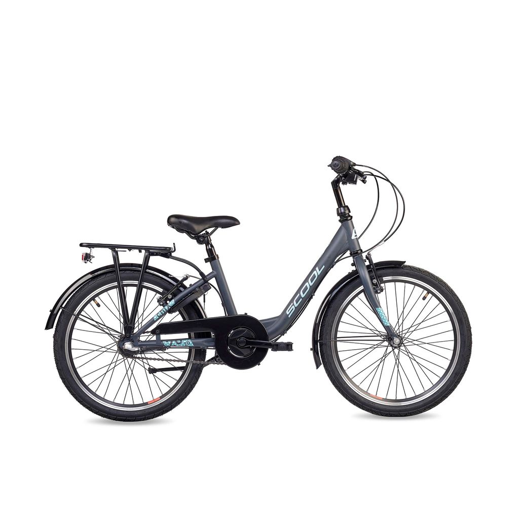20 Zoll Kinderfahrrad , 3-Gang , S’COOL chiX, ab 6–9 Jahre, 115–130 cm, Türkis