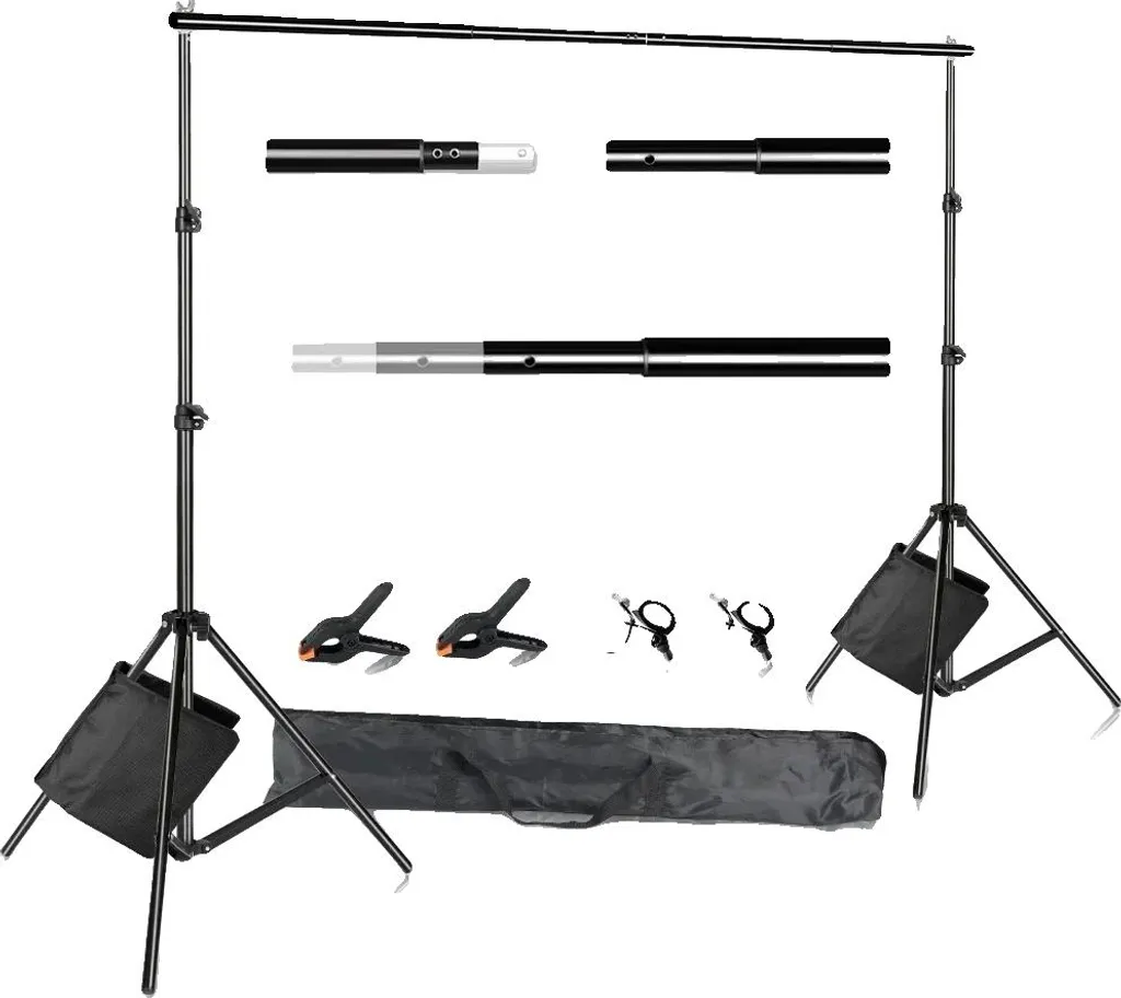 Support de fond stable 2x2m avec sacs de sable contre le basculement