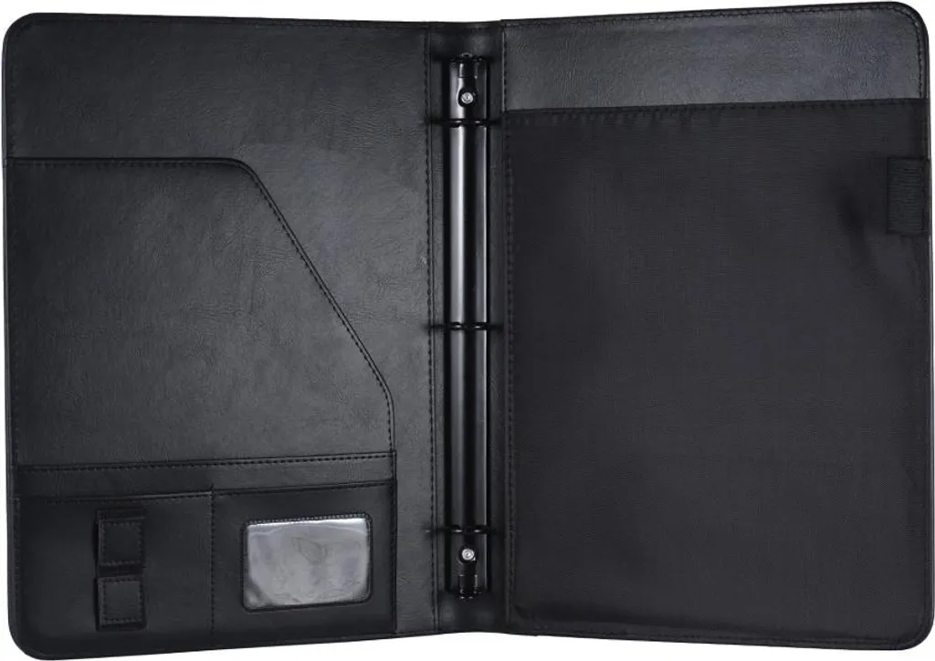 Padfolio A4 cuir PU : porte-documents organisé avec porte-cartes et U-Disk - 7