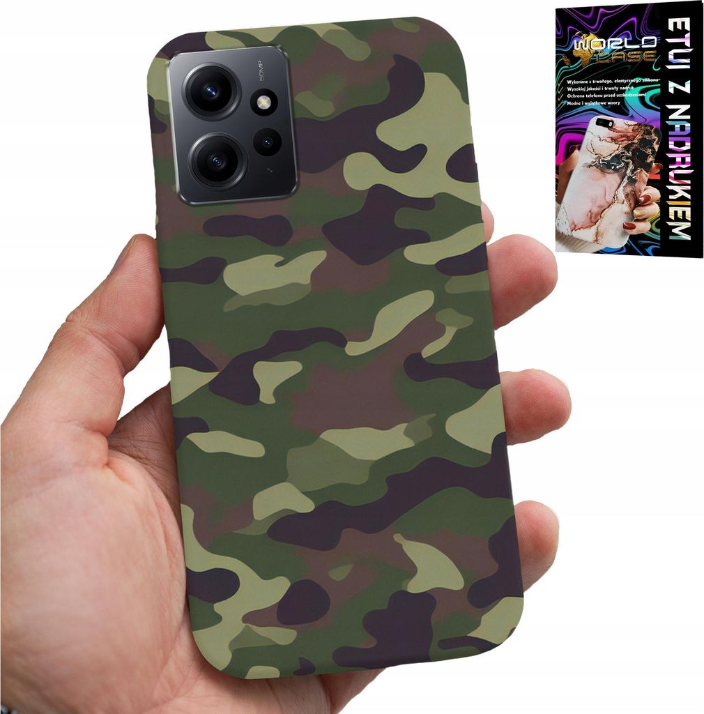 Etui Für Xiaomi Note 12 4G - Moro, Militärische Farben Militaryfan Etui