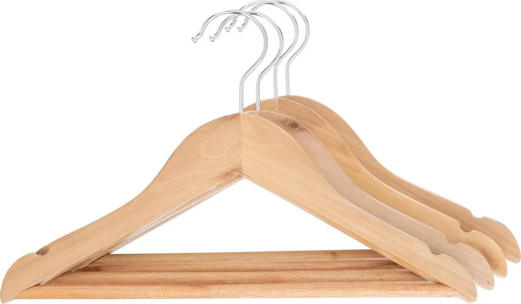 Atmosphera createur d'interieur - Set di 4 appendiabiti per bambini in legno h19cm