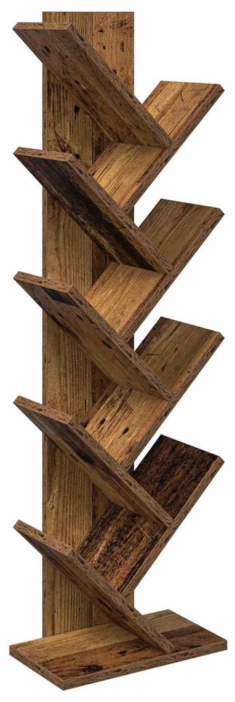 vidaXL Libreria a torre, 6 ripiani, 30 x 18 x 100 cm, Immagine del prodotto 