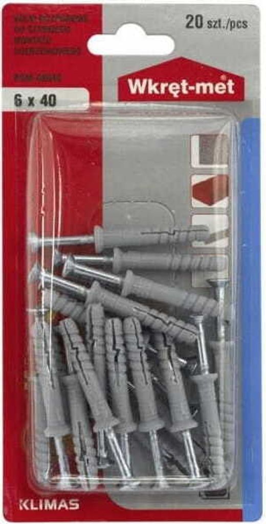 Univerzálna hmoždinka 6x40mm 20ks Obrázok produktu 