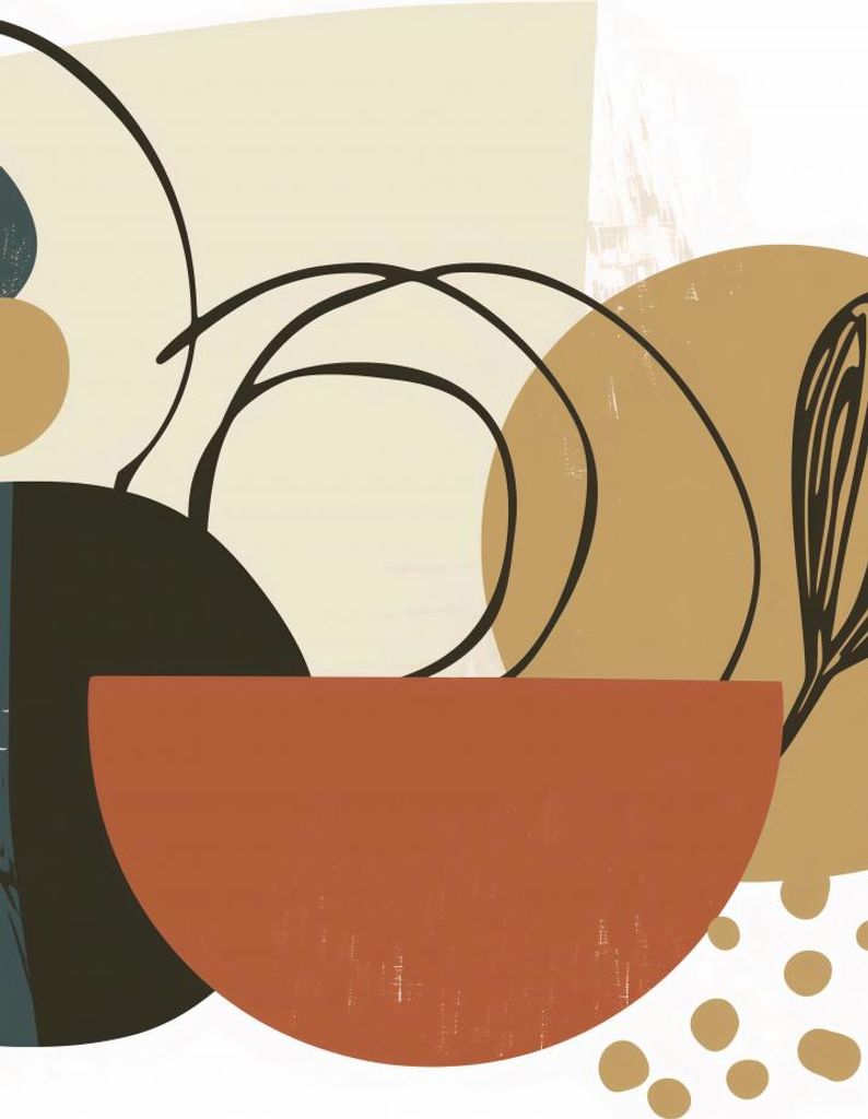 Plakat 68x101cm Pflanzen-Collage