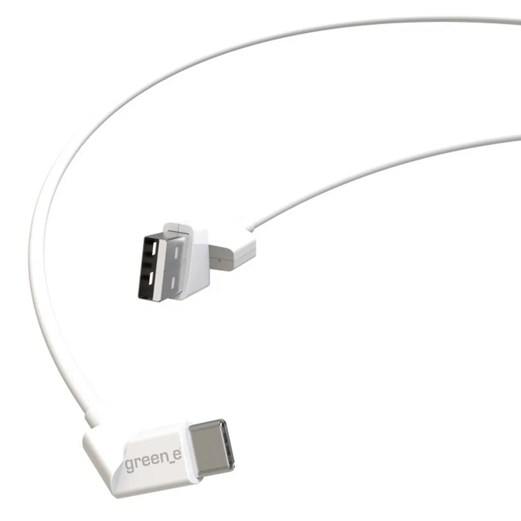 Câble USB-C vers USB 2.0 Greene 1,2m Blanc pour Charge et Synchro
