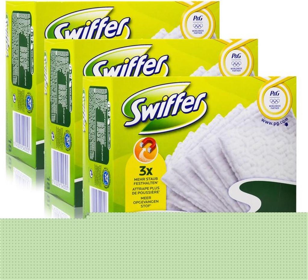 3x Swiffer Trocken Bodenwischtücher 18er