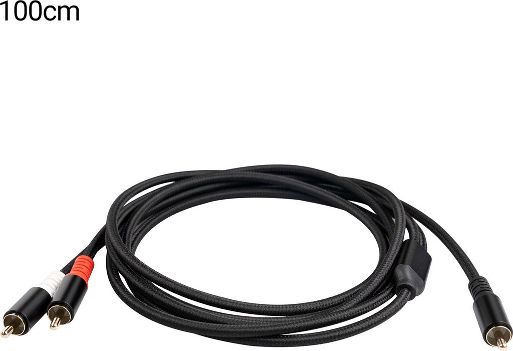 Audio Kabel professionell doppelt geschützte, goldplattierte RCA-männliche RCA-Stereo-Audio-Verlängerungskabel für Verstärker für 2 RCA-1m