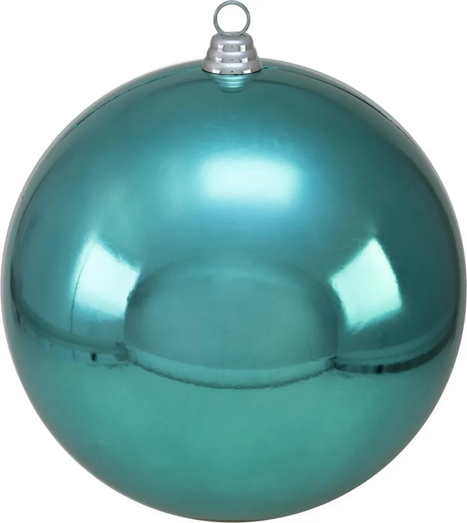 Sublimez vos espaces vides : boule déco turquoise 30cm incassable et chic
