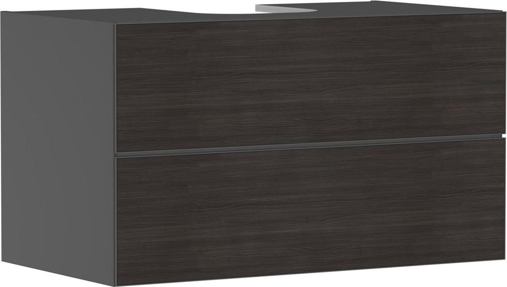 hansgrohe Xevolos E Waschtischunterschrank, 2 Schubkästen, 1 Ausschnitt mittig, 980x550x555mm, für Konsole mit Aufsatzwaschtisch, 54192730