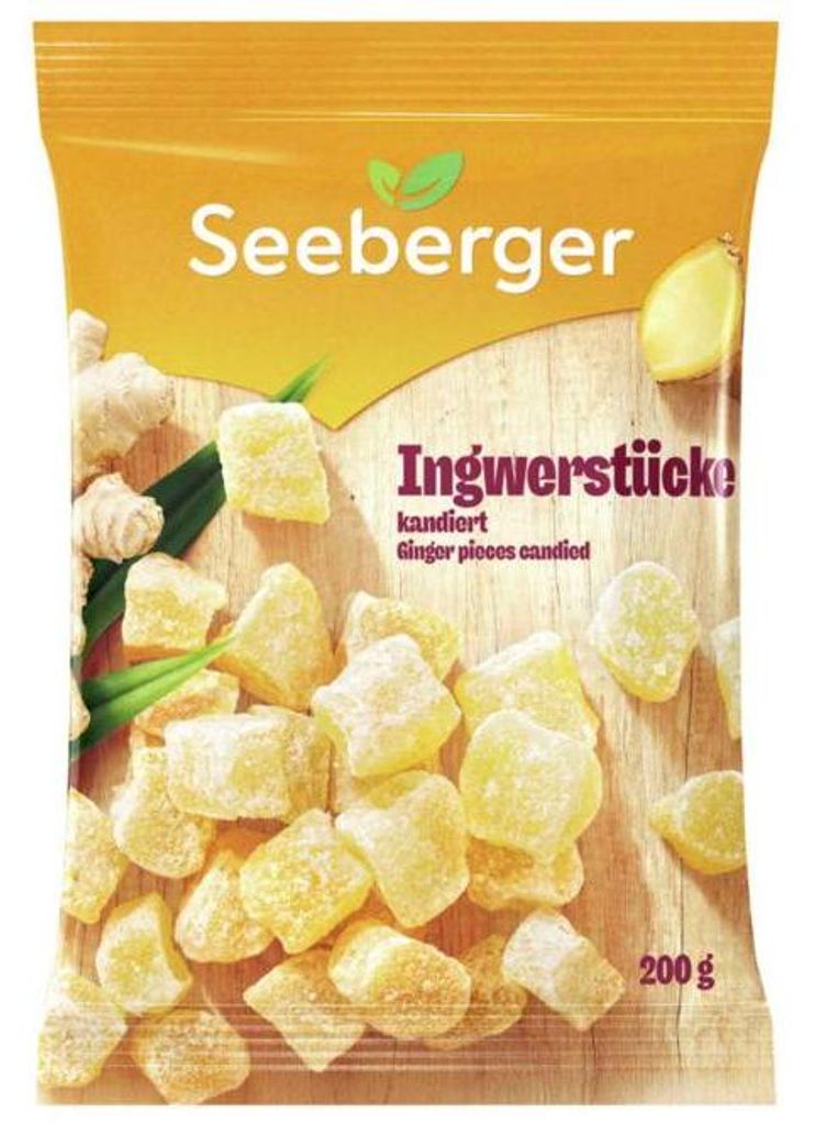 Seeberger Ingwerstücke kandiert 200g Produktbild 