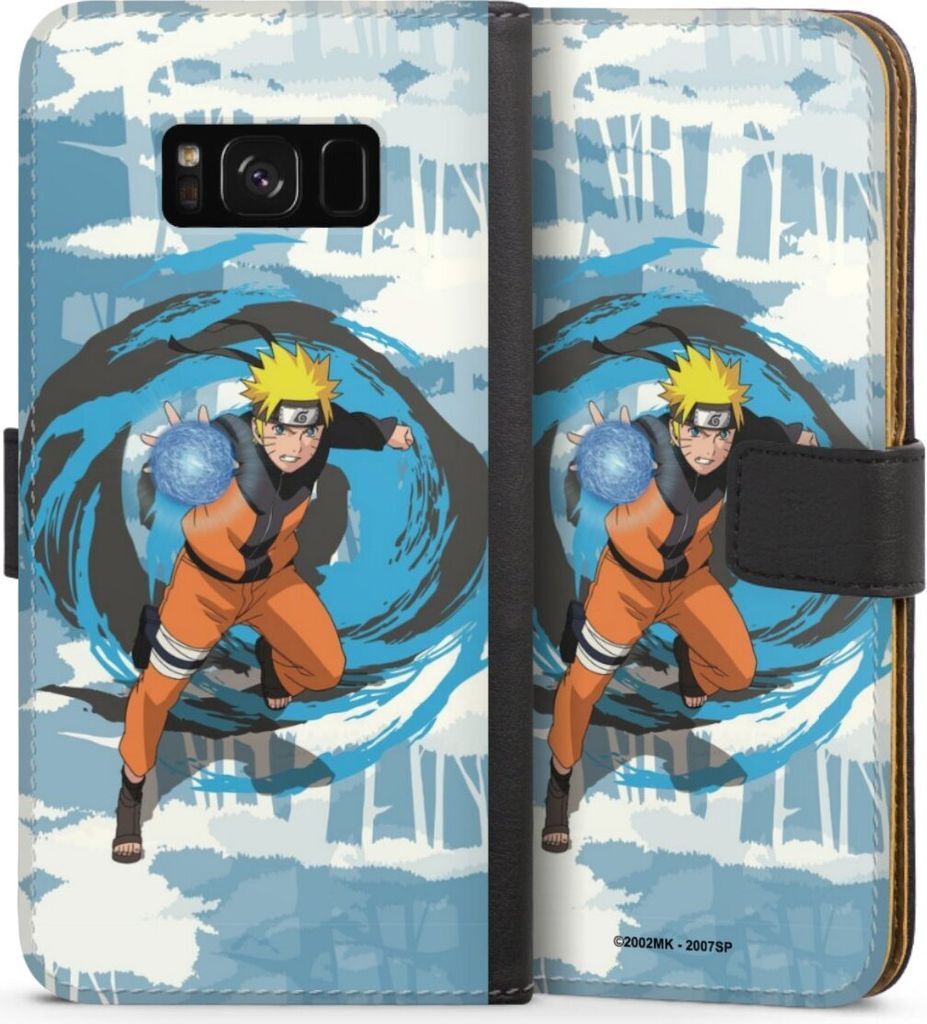 DeinDesign Klapphülle für Samsung Galaxy S8 Plus Handytasche Lederhülle Tasche Manga Naruto Shippuden Offizielles Lizenzprodukt