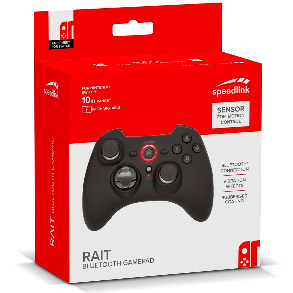 Manette RAIT Gamepad Bluetooth pour Nintendo Switch, OLED et PC Black - 7