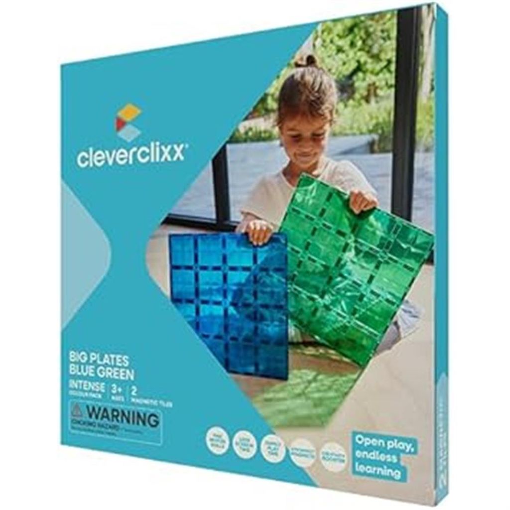 Cleverclixx Große Grundplatten Blau Grün 2er Set, Produktbild 
