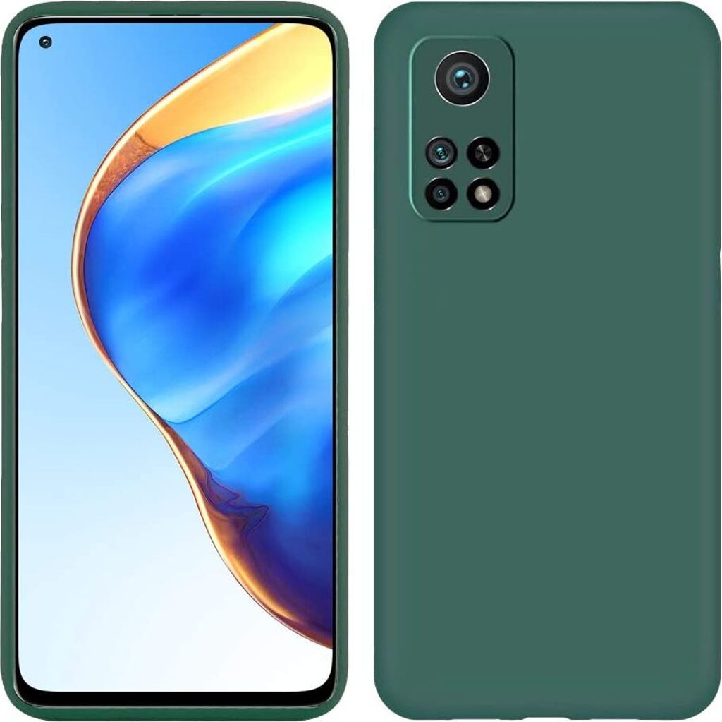 Xiaomi Mi 10T Pro Hülle, LaimTop Flüssig Silikon Soft Gummi Schutzhülle für Xiaomi Mi 10T / Mi 10T Pro Nachtgrün