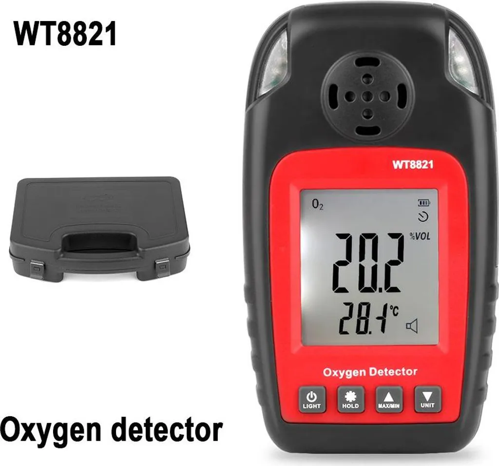 Détecteur d'oxygène portatif WT8821 pour espaces confinés et chantiers - 10