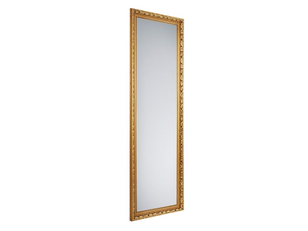 Wandspiegel TANJA mit Holzrahmen in Gold 50x150cm Produktbild 