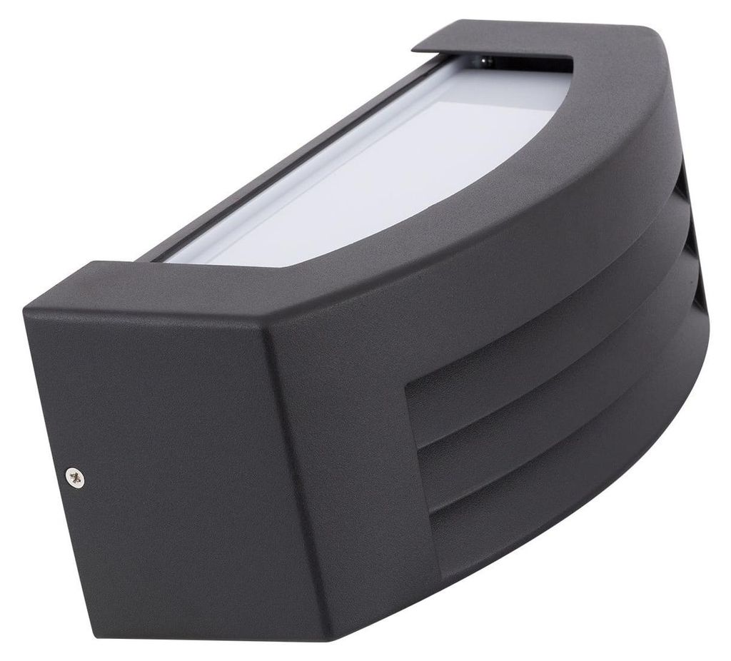 Wandleuchte Aussen aus Aluminium Riva Schwarz