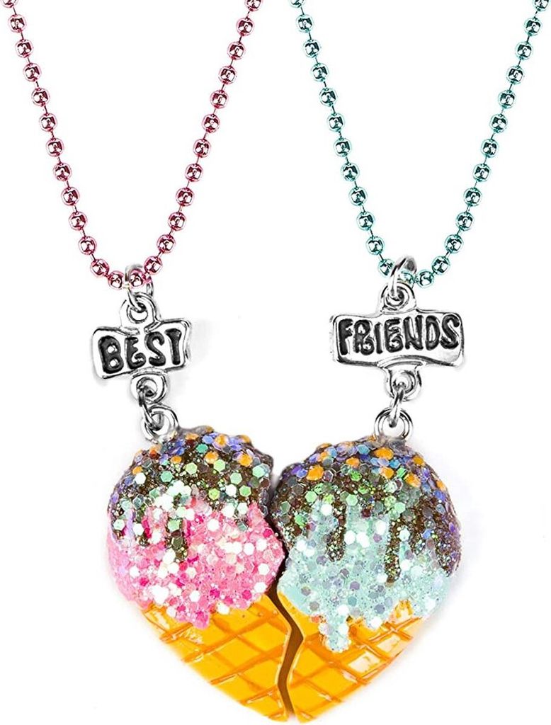 Náhrdelník Bixorp Friends BFF pre 2 so zmrzlinou Ružová a Obrázok produktu 