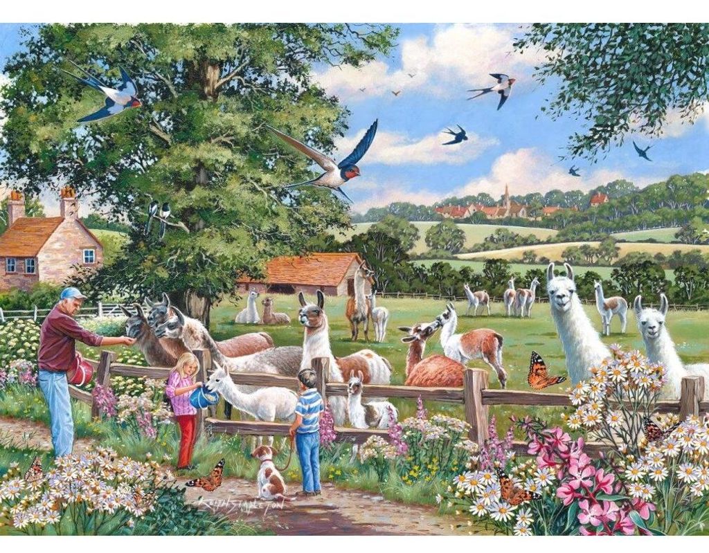 House of Puzzles House of Puzzles Puzzle Llama Mamas 1000 Teile Karton Tiere