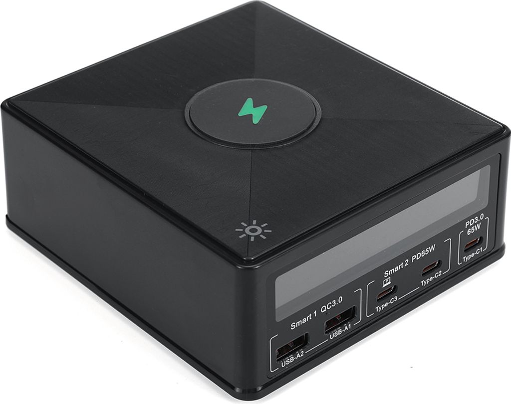 160W 5-Port USB PD Ladestation Dual USB-A QC3.0 + Dual Produktbild 2