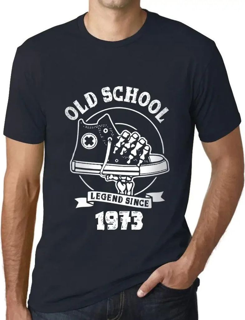 Herren Grafik T-Shirt Eine Legende der alten Schule seit 1973 – Old School Legend Since 1973 – Geschenk 51. Geburtstag Jahrestag 51 Jahre Jubil...