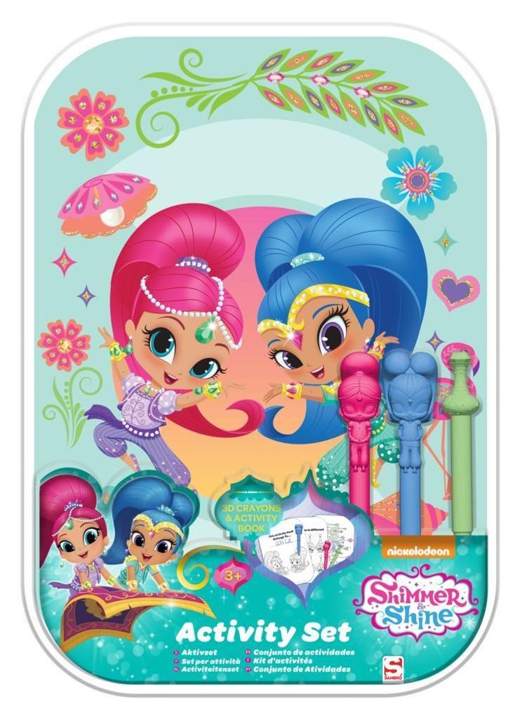 Sambro Shimmer & Shine Activity Malset ,Wachsmalstifte