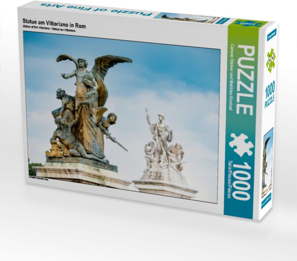 Calvendo Statue am Vittoriano in Rom 1000 Teile Puzzle quer 640x480mm, Steiner und Matthias Kontrad C; 7337911