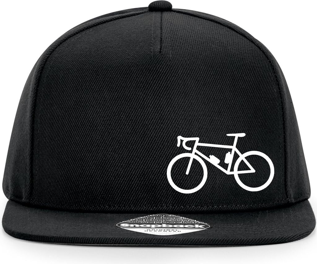 Huuraa Cappy Mütze Bike Fahrrad Black Polyester Snapback Kappe Geschenkidee