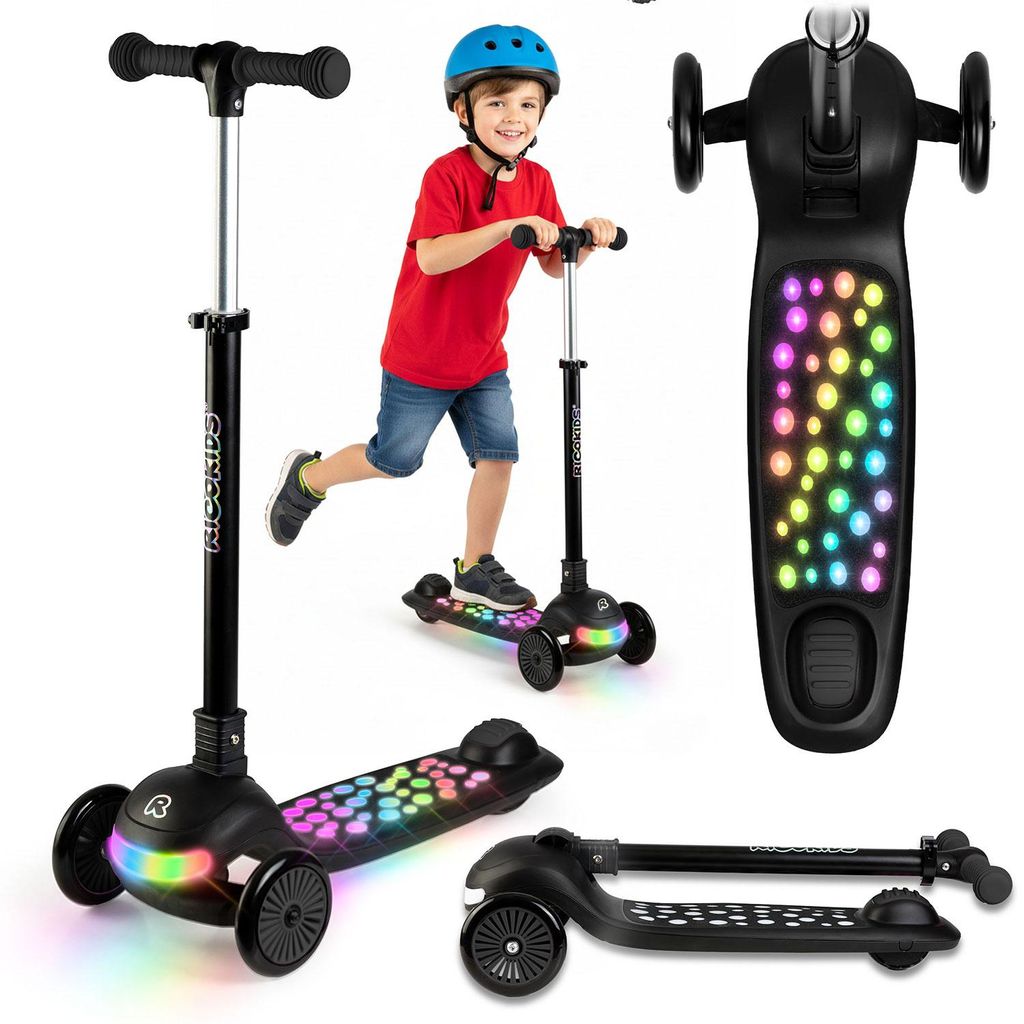 Hulajnoga dla dzieci RICOKIDS z oświetleniem LED i Zdjęcie produktu 