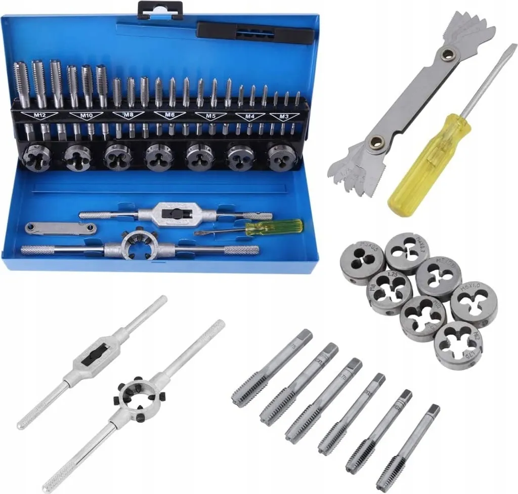 MAGMA Offerta Set Maschi e Filiere 32 Pezzi M3-M12 | Qualità Premium