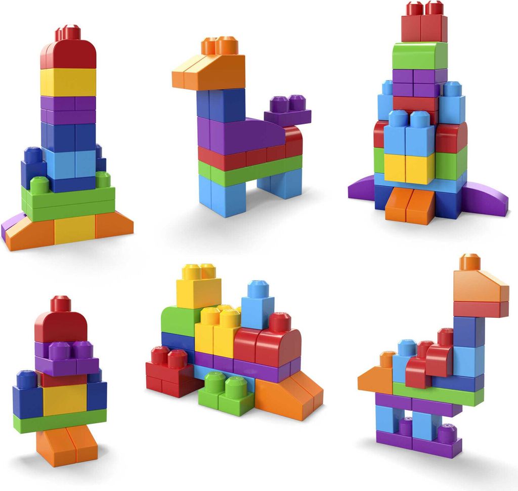 Mega Bloks Big ECO sáček kostek modrý Obrázek produktu 49