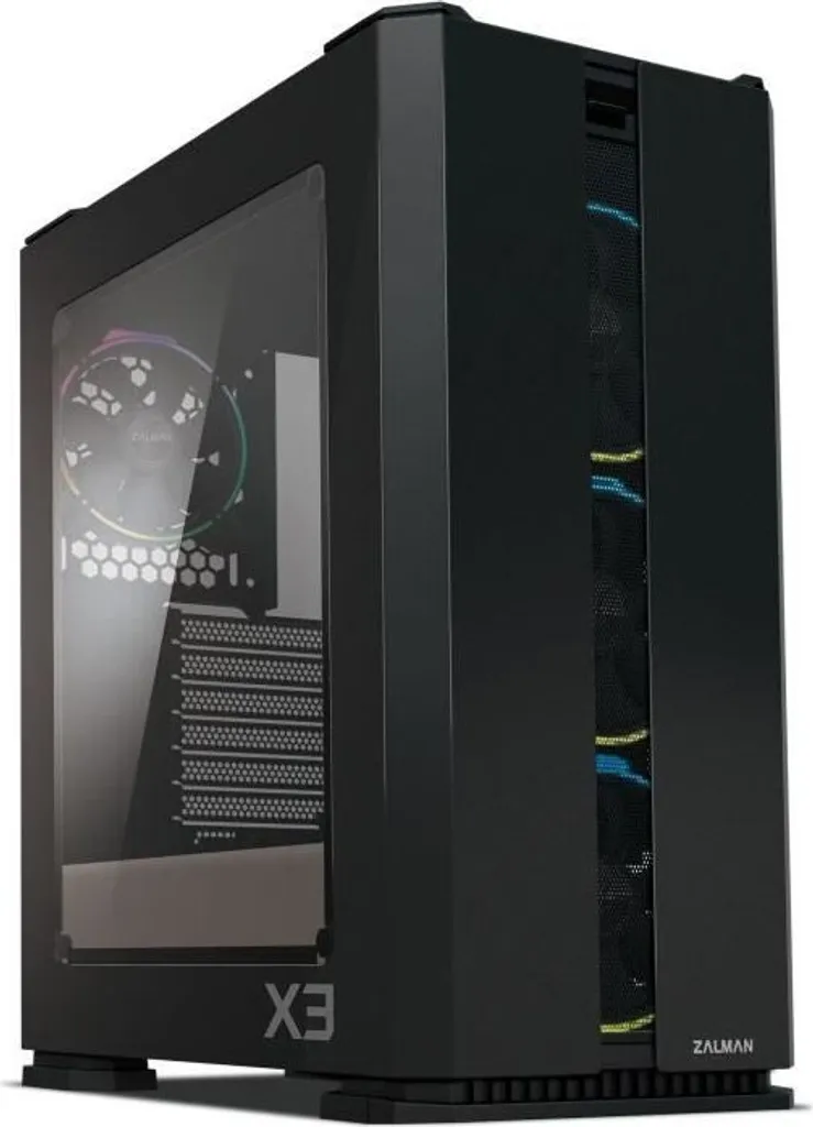 Châssis PC Zalman X3 BLACK pour Configuration Gaming et Bureautique