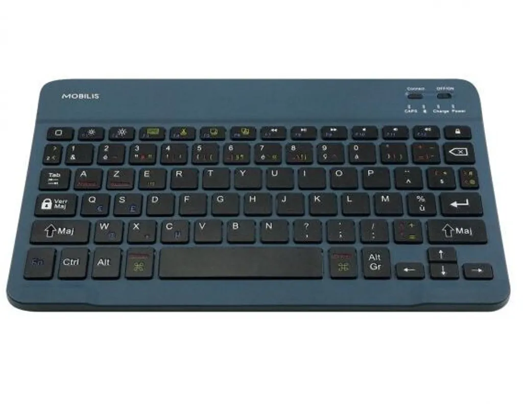 Clavier sans fil universel bleu Mobilis pour bureau et télétravail