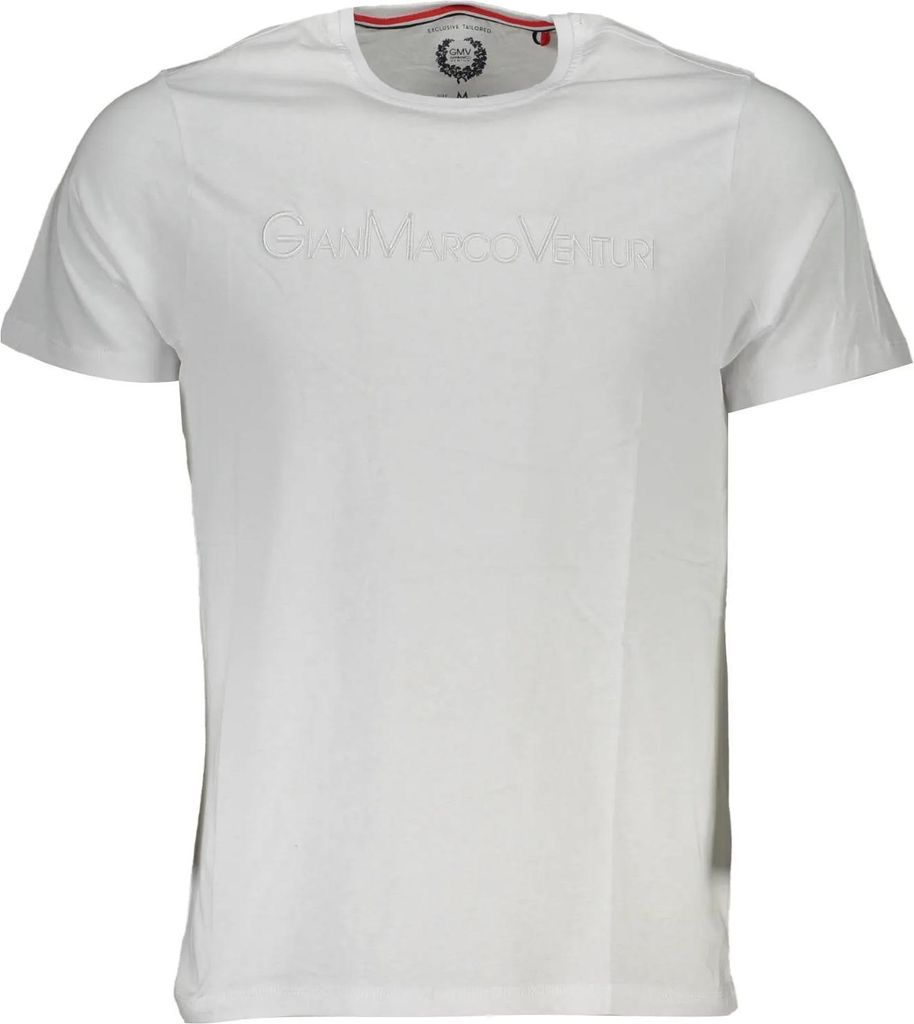 GIAN MARCO VENTURI Herren KURZARM-T-SHIRT Weiß AU00665PCALIMERO_3DA24D5_BIANCOWHIT : Größe - L Größe: L