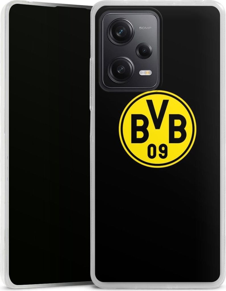 DeinDesign Slim Hülle für Xiaomi Redmi Note 12 Pro 5G Silikon Case Ultra Dünn Handyhülle BVB Borussia Dortmund Logo