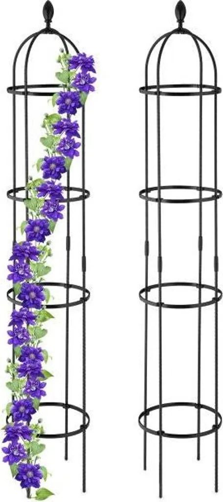 Treillis 190 cm Lot de 2 pour Rosiers et Plantes Grimpantes de Terrasse