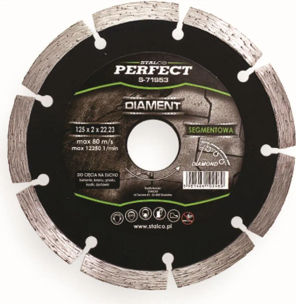 Disque diamant 230mm segmenté STALCO pour travaux de maçonnerie pro