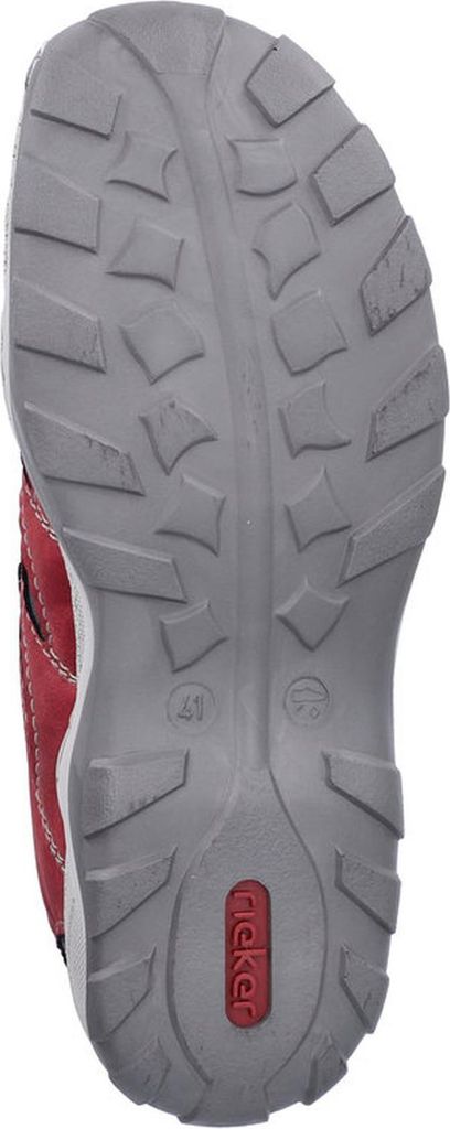 Rieker Herren Slipper Gummizug Halbschuh 08065, Größe:44 EU, Farbe:Rot